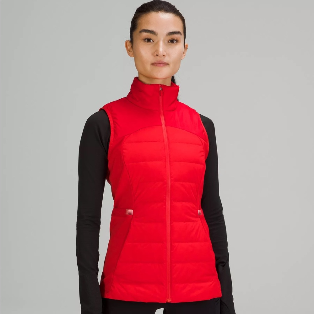 NWT Lululemon Down For it All Vest - Red Size 8
